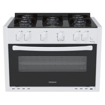 Fogao a Gas de Embutir 5 Bocas Venax Picasso Line Branco